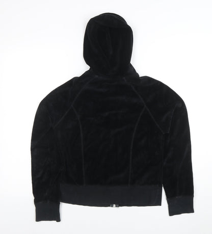 Womens UK Size 10 Marks and Spencer Black Full Zip Hoodie