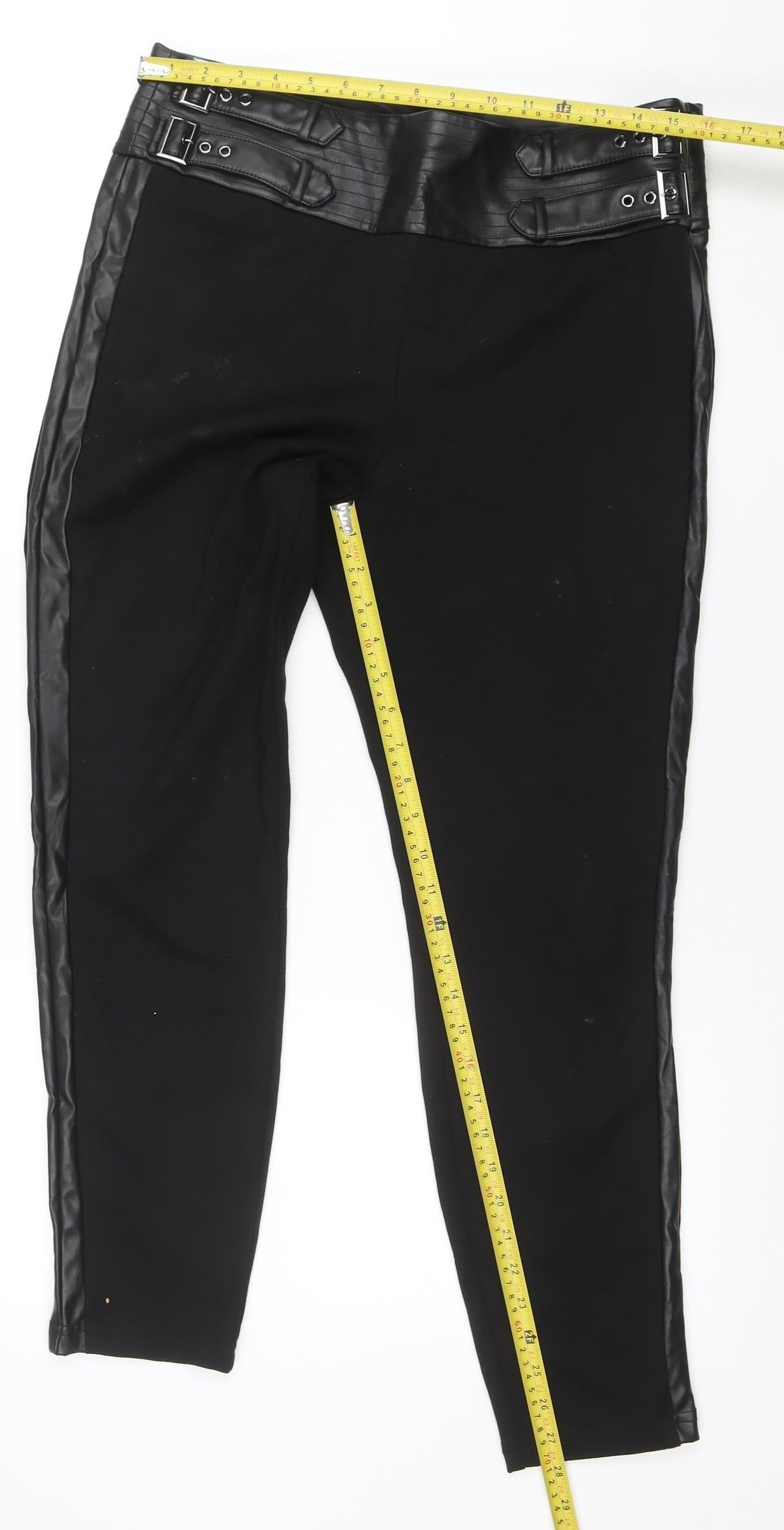 Womens UK Size 16 Rick Cardona  Leggings Black Leggings