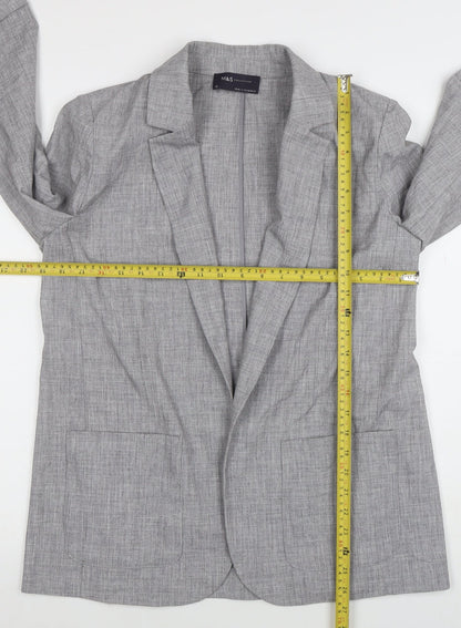 Womens UK Size 12 Marks and Spencer Regular Grey Blazer