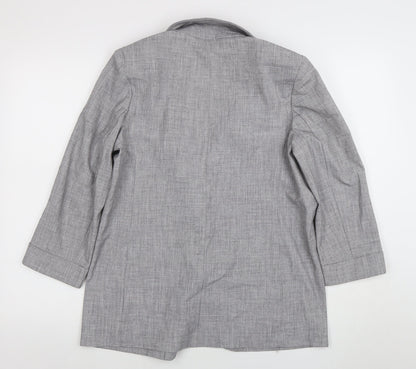 Womens UK Size 12 Marks and Spencer Regular Grey Blazer