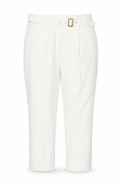 Womens UK Size 18 M&Co Regular Fit Business Casual Formal Ivory Trousers