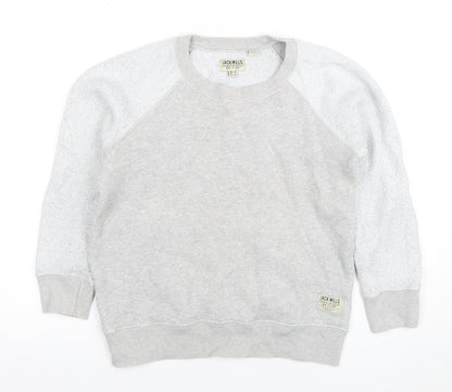 Womens UK Size 8 Jack Wills Grey Pullover Sweatshirt