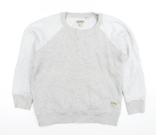 Womens UK Size 8 Jack Wills Grey Pullover Sweatshirt