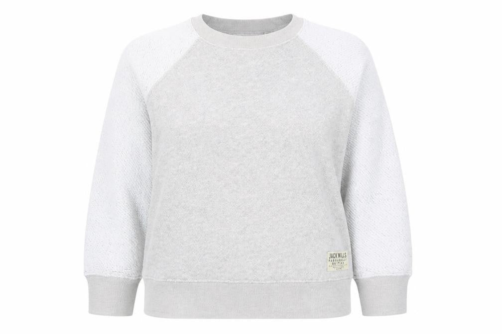 Womens UK Size 8 Jack Wills Grey Pullover Sweatshirt
