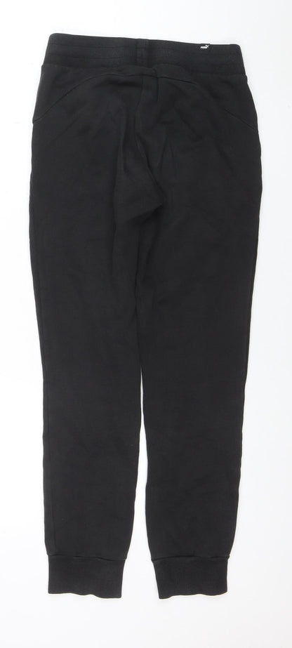 Womens UK Size L PUMA Regular Fit Jogger Black Trousers