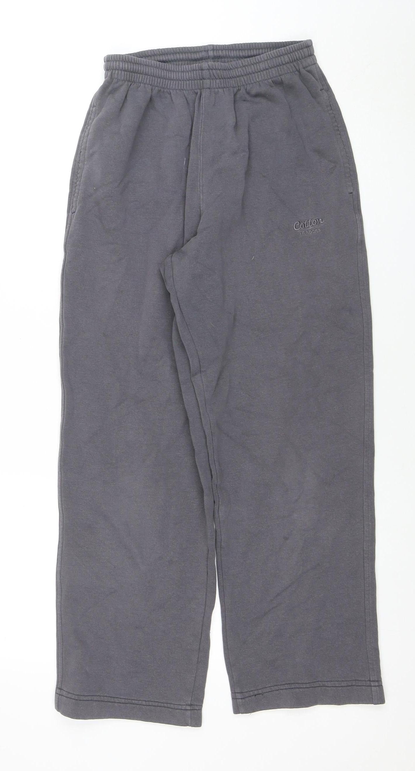 Mens UK Size XS Cotton Traders Regular Fit Jogger Grey Trousers