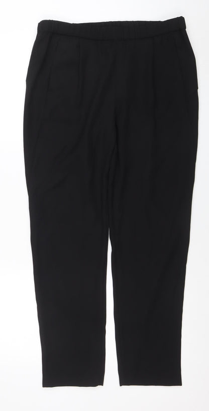 Womens UK Size 12 Kin by John Lewis Regular Fit Casual Business Travel Black Tro