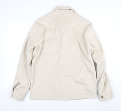 Mens UK Size M H&M Beige Basic Jacket