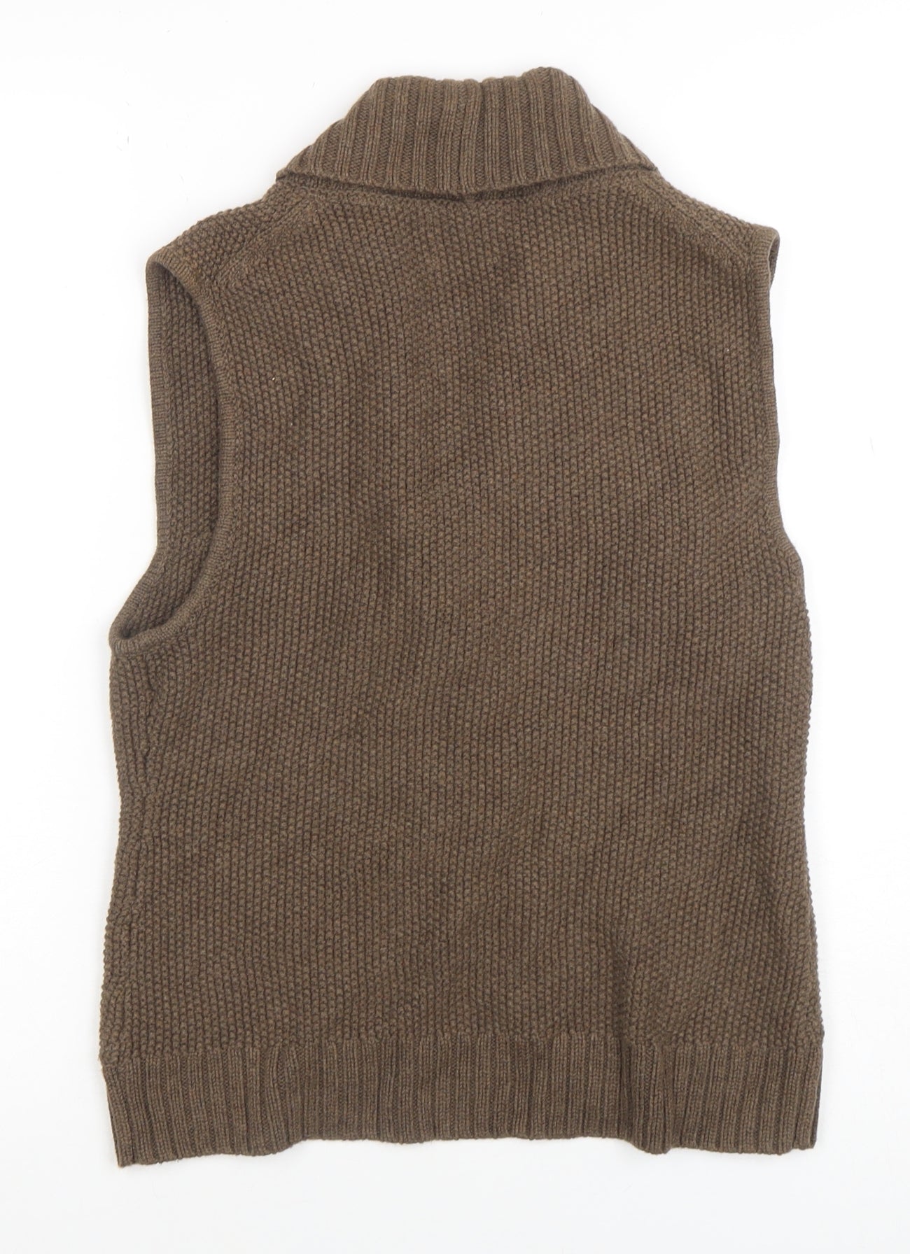 Womens UK Size 8 Massimo Dutti Brown Vest Jumper