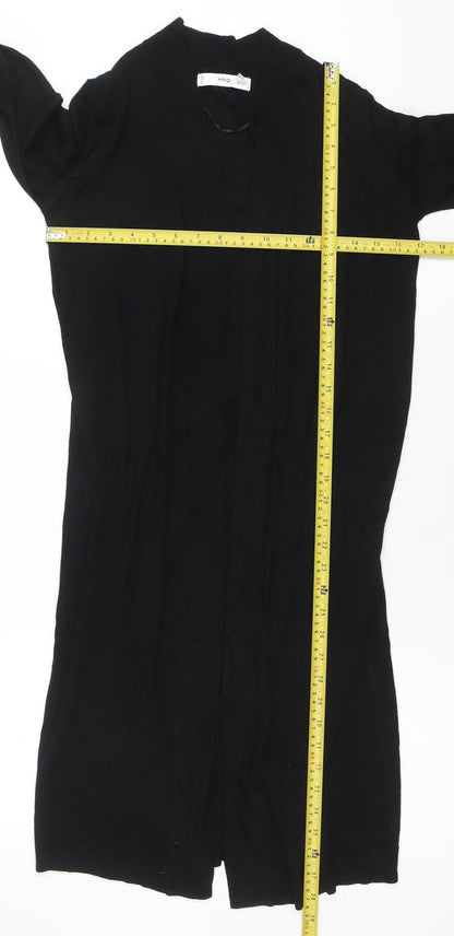 Womens UK Size 2XS MNG Black Cardigan Jumper