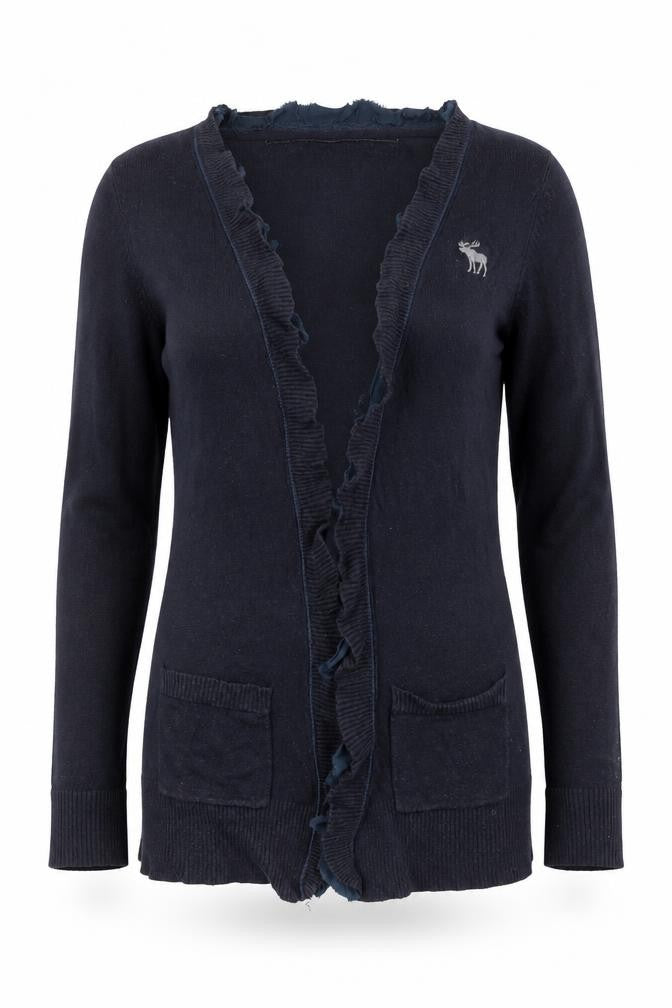 Womens UK Size S Abercrombie & Fitch Blue Cardigan Jumper