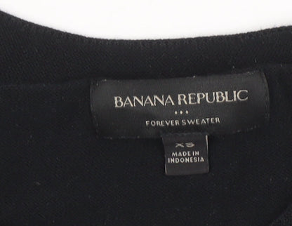 Mens UK Size XS Banana Republic Black Pullover Jumper