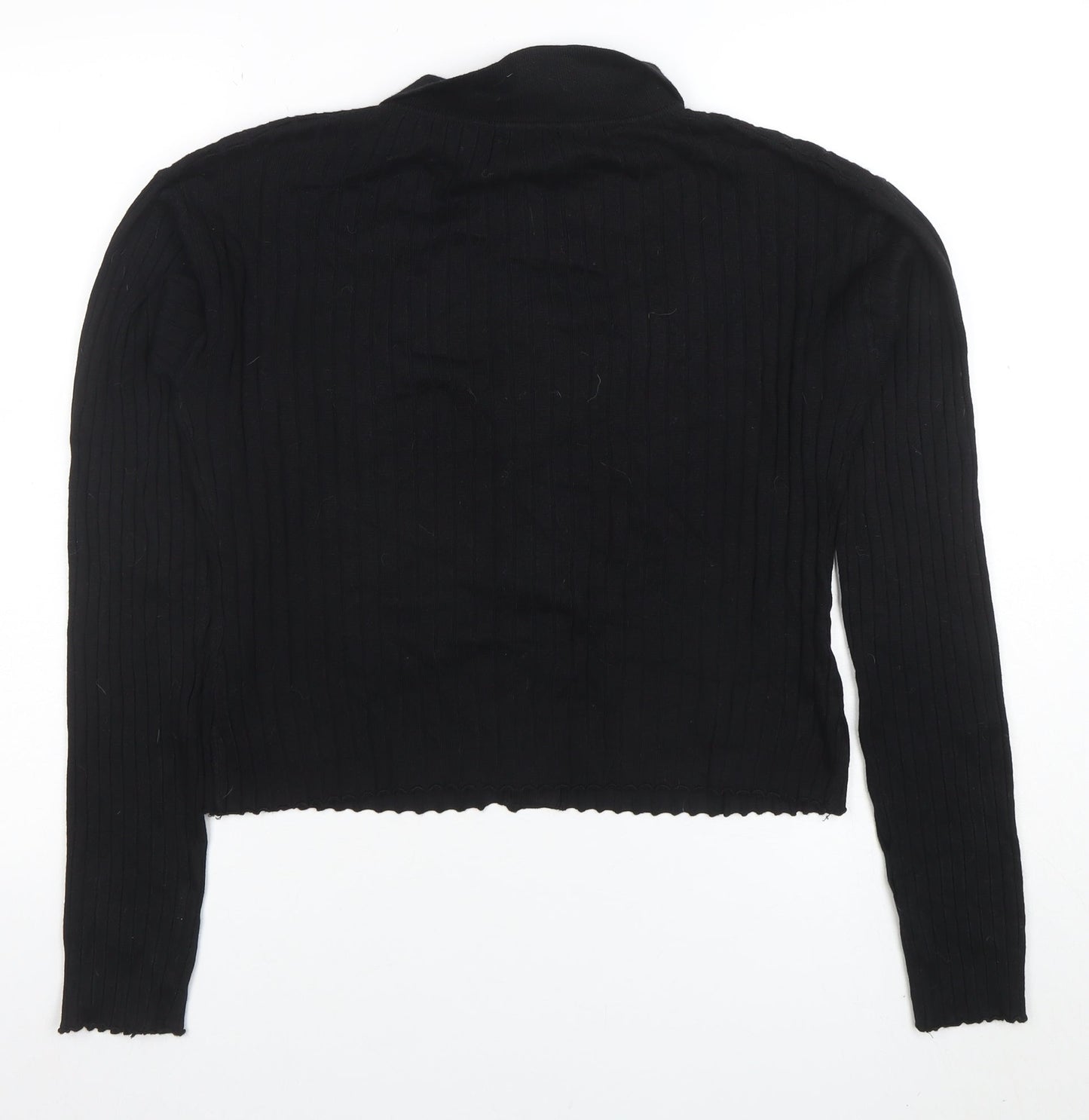 Womens UK Size 18 Boohoo Black Cardigan Jumper