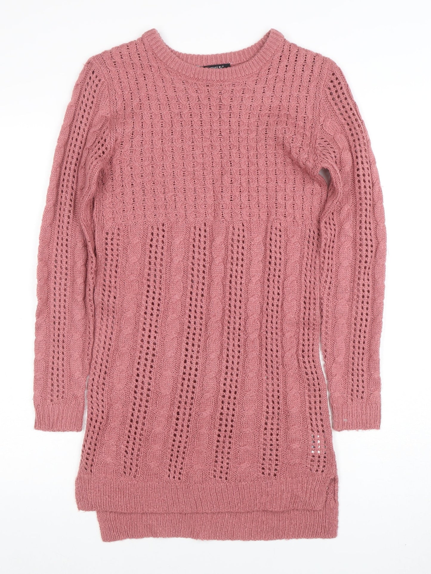 Womens UK Size 8 Select Pink Pullover Jumper
