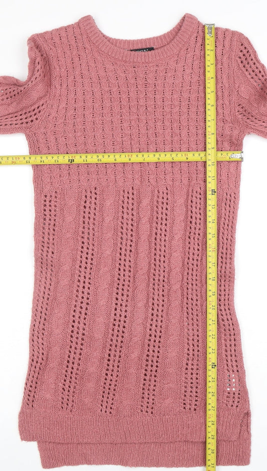 Womens UK Size 8 Select Pink Pullover Jumper