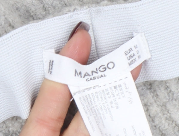 Womens UK Size 10 Mango Relaxed Fit Casual Travel Grey Trousers