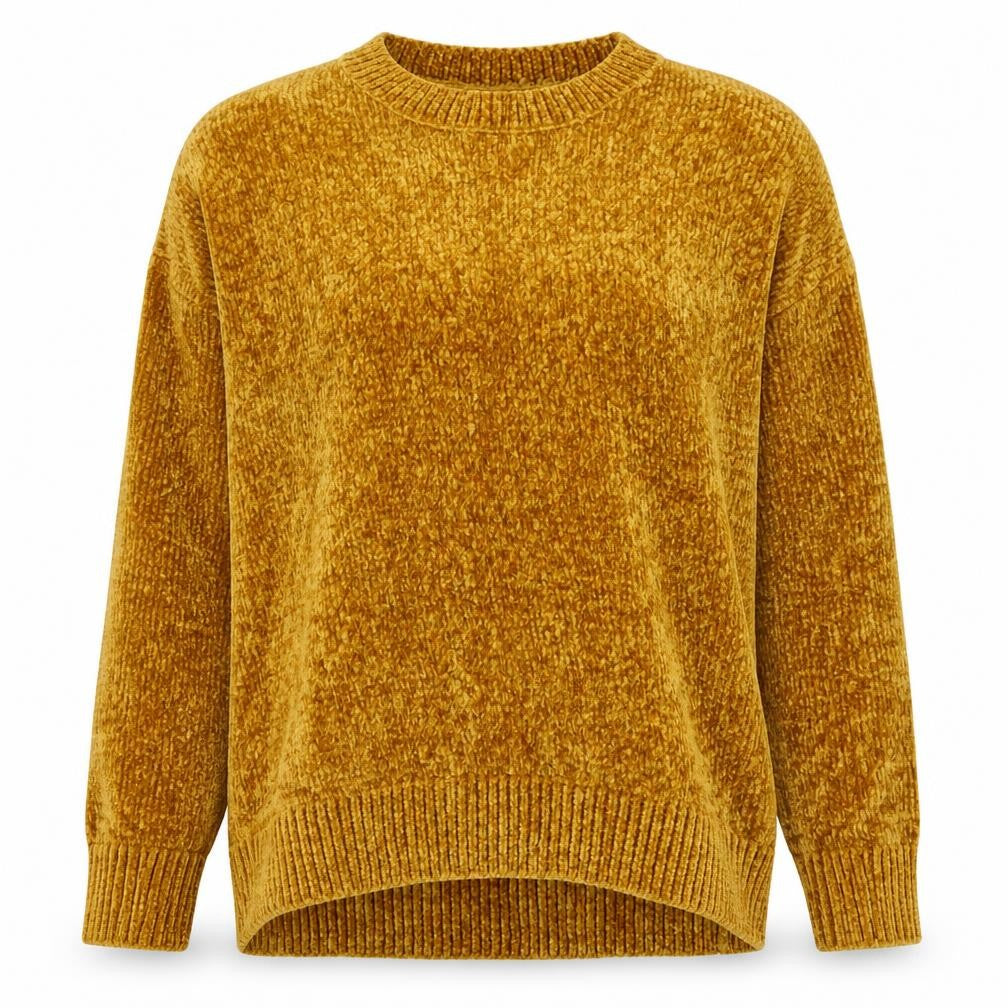 New Look Women's Brown Crew Neck Knit Pullover Jumper Size M