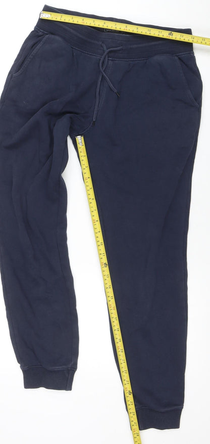 Mens UK Size S F&F Regular Fit Jogger Blue Trousers