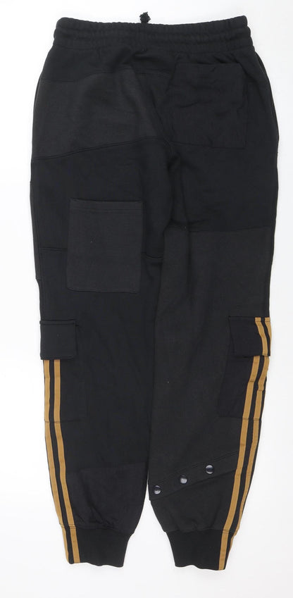 Mens UK Size 2XS Adidas Ivy Park Regular Fit Jogger Black Trousers