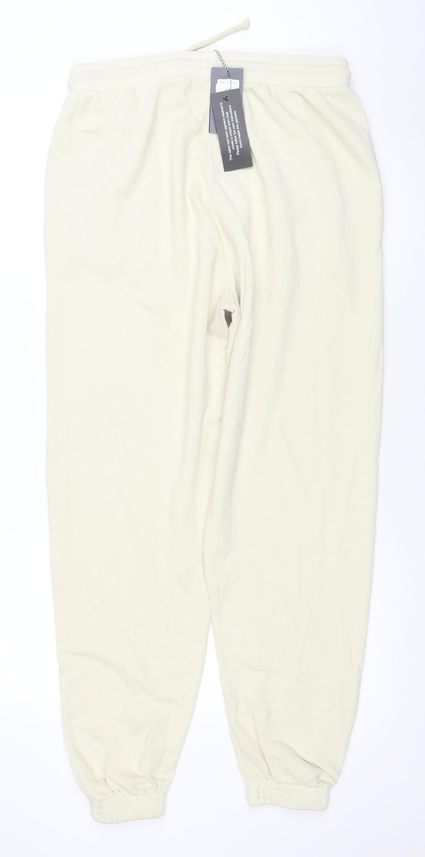 Womens UK Size L Gym King Regular Fit Jogger Beige Trousers
