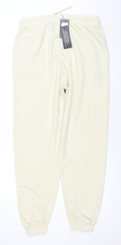 Womens UK Size L Gym King Regular Fit Jogger Beige Trousers
