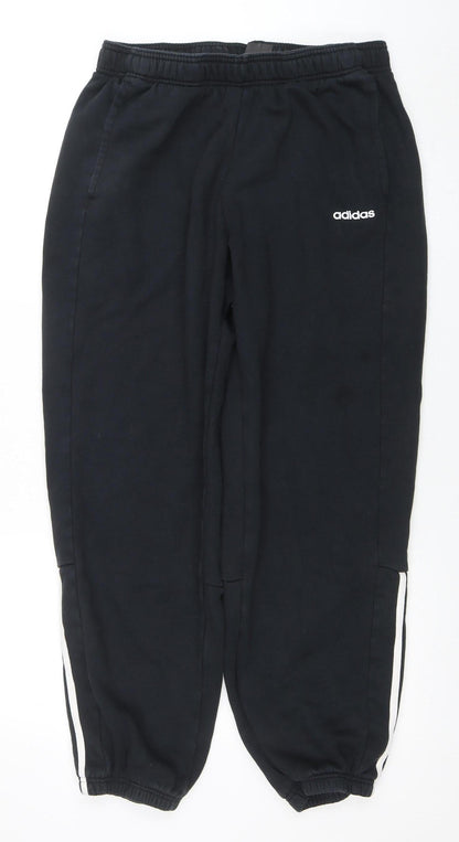 Womens UK Size L adidas Regular Fit Jogger Black Trousers