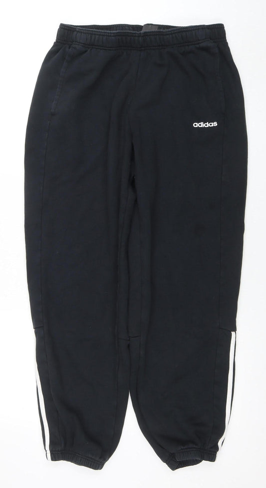 Womens UK Size L adidas Regular Fit Jogger Black Trousers