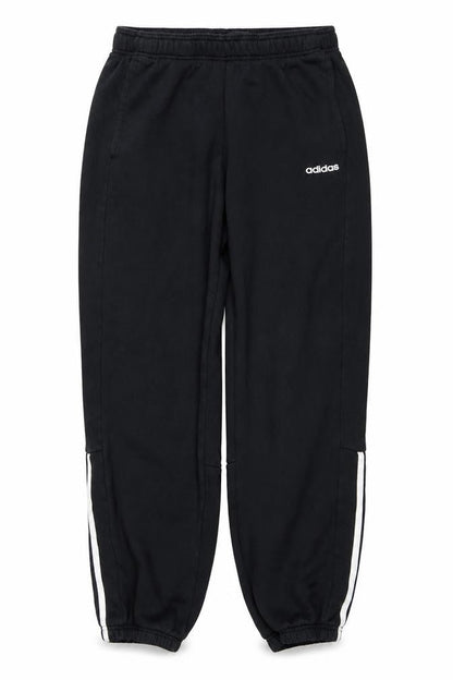 Front view of Adidas women’s black joggers l regular fit cotton blend sports trousers