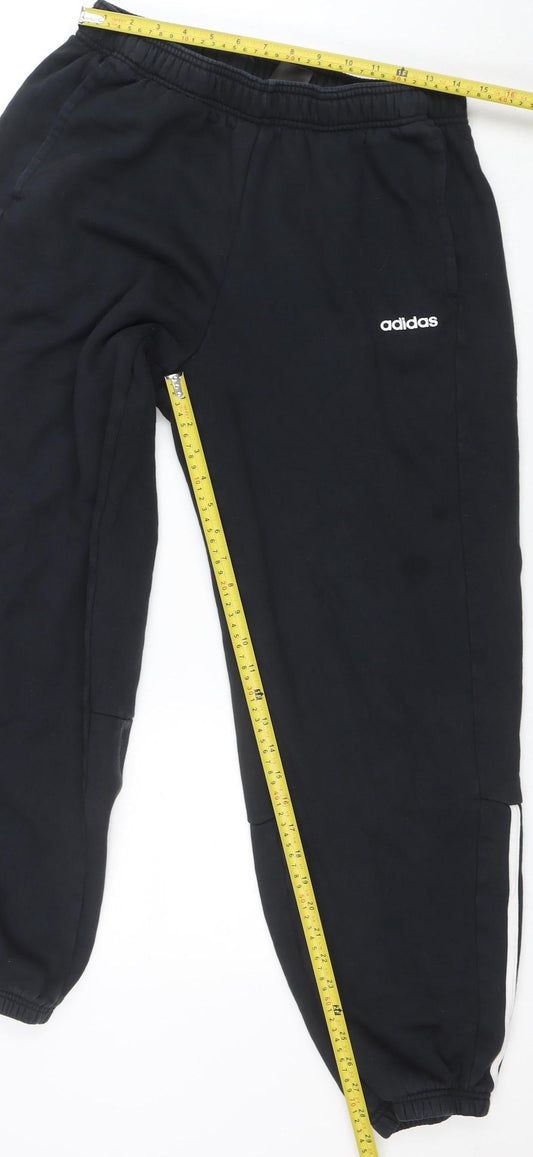 Womens UK Size L adidas Regular Fit Jogger Black Trousers
