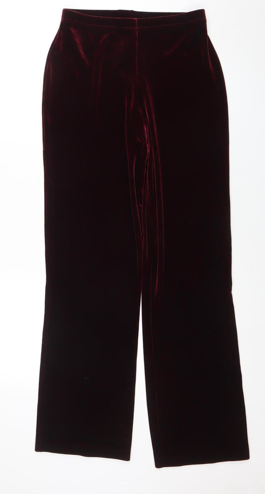 Womens UK Size 12 Marks and Spencer Slim Fit Leggings Red Trousers