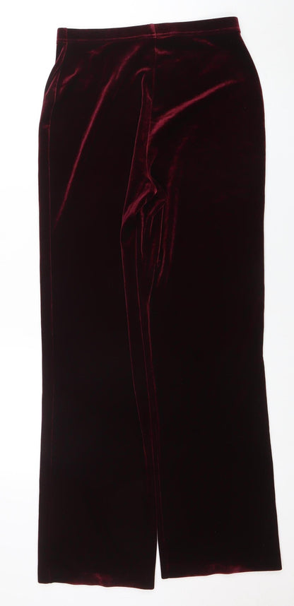 Womens UK Size 12 Marks and Spencer Slim Fit Leggings Red Trousers