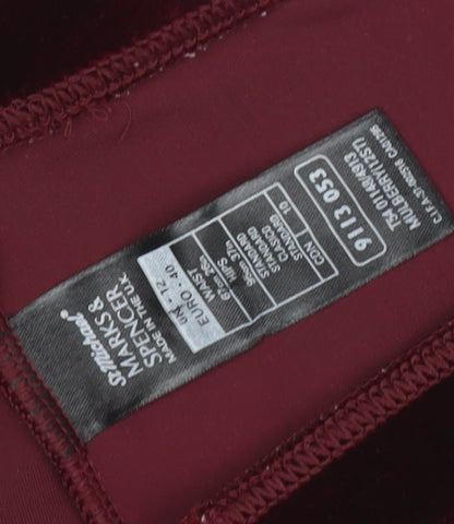 Womens UK Size 12 Marks and Spencer Slim Fit Leggings Red Trousers