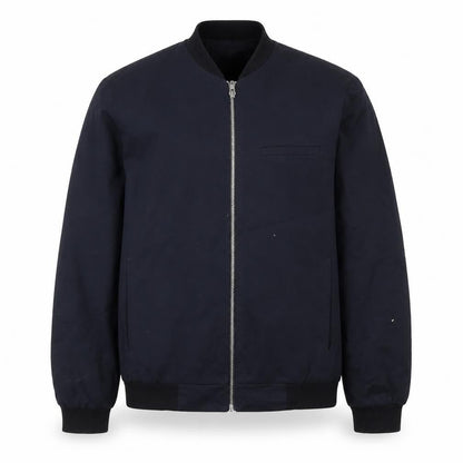 Villain Men's Black Small Bomber Jacket with Full Zip
