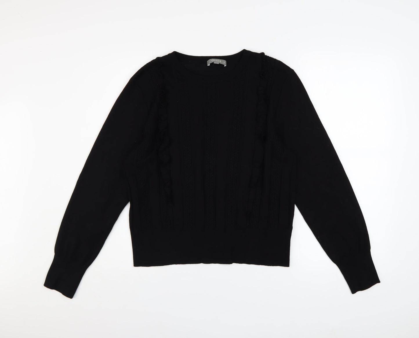 Womens UK Size XL Oasis Black Pullover Jumper