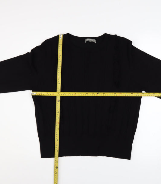 Womens UK Size XL Oasis Black Pullover Jumper