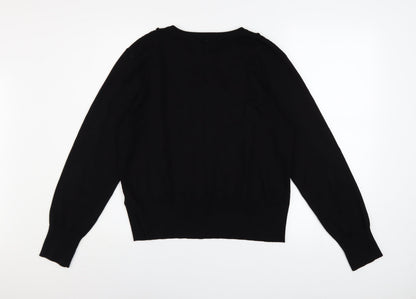 Womens UK Size XL Oasis Black Pullover Jumper