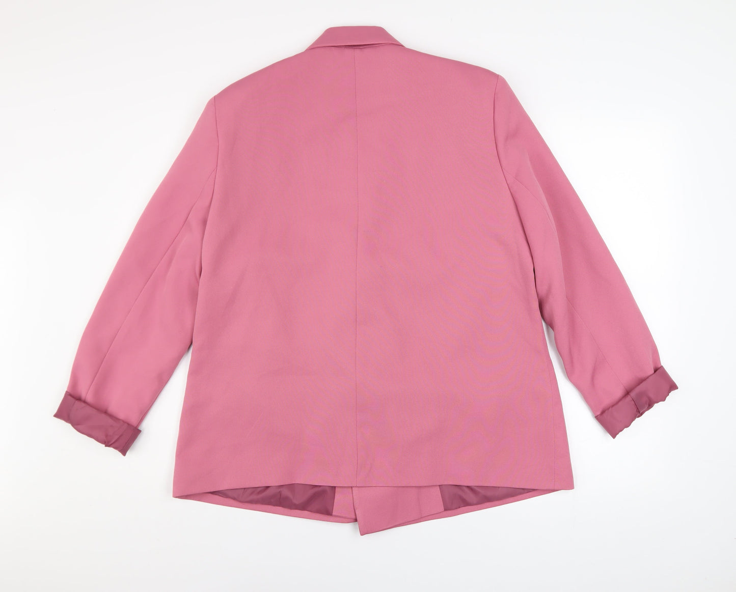 Tu Women Pink Size 14 Blazer Jacket Lined Button Front