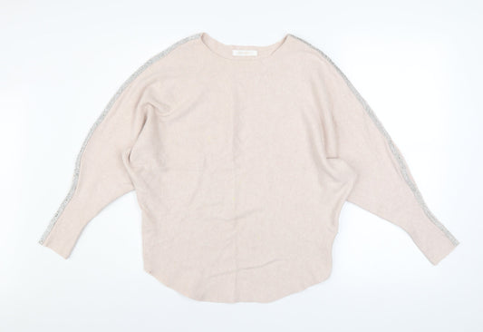 Womens UK Size One Size MC LORENTE Beige Pullover Jumper