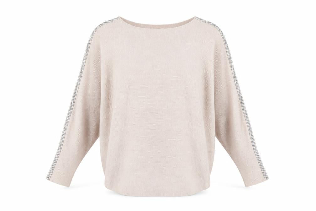Womens UK Size One Size MC LORENTE Beige Pullover Jumper