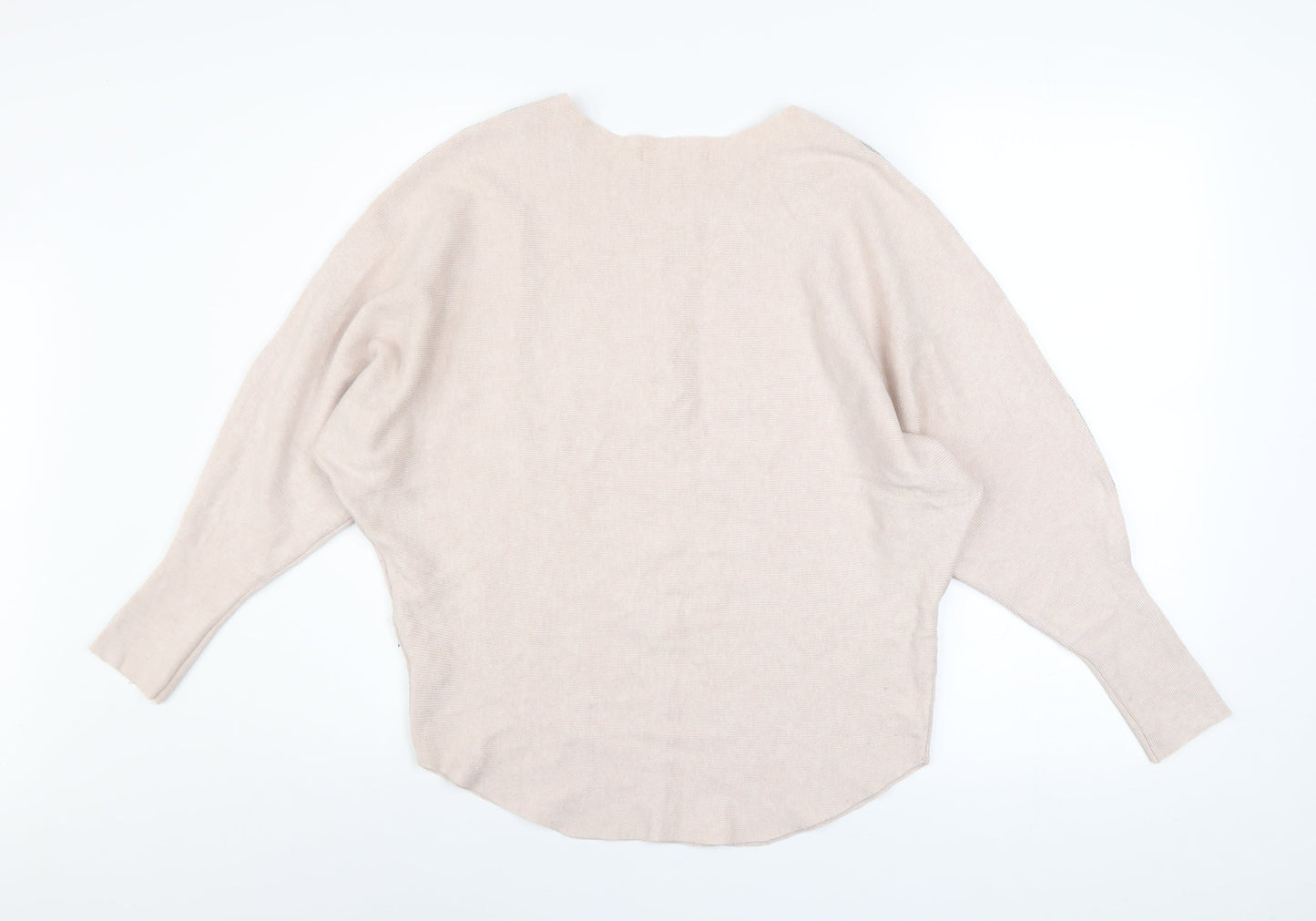 Womens UK Size One Size MC LORENTE Beige Pullover Jumper