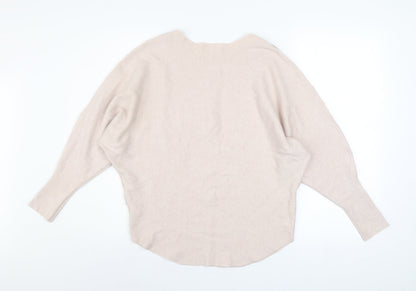 Womens UK Size One Size MC LORENTE Beige Pullover Jumper