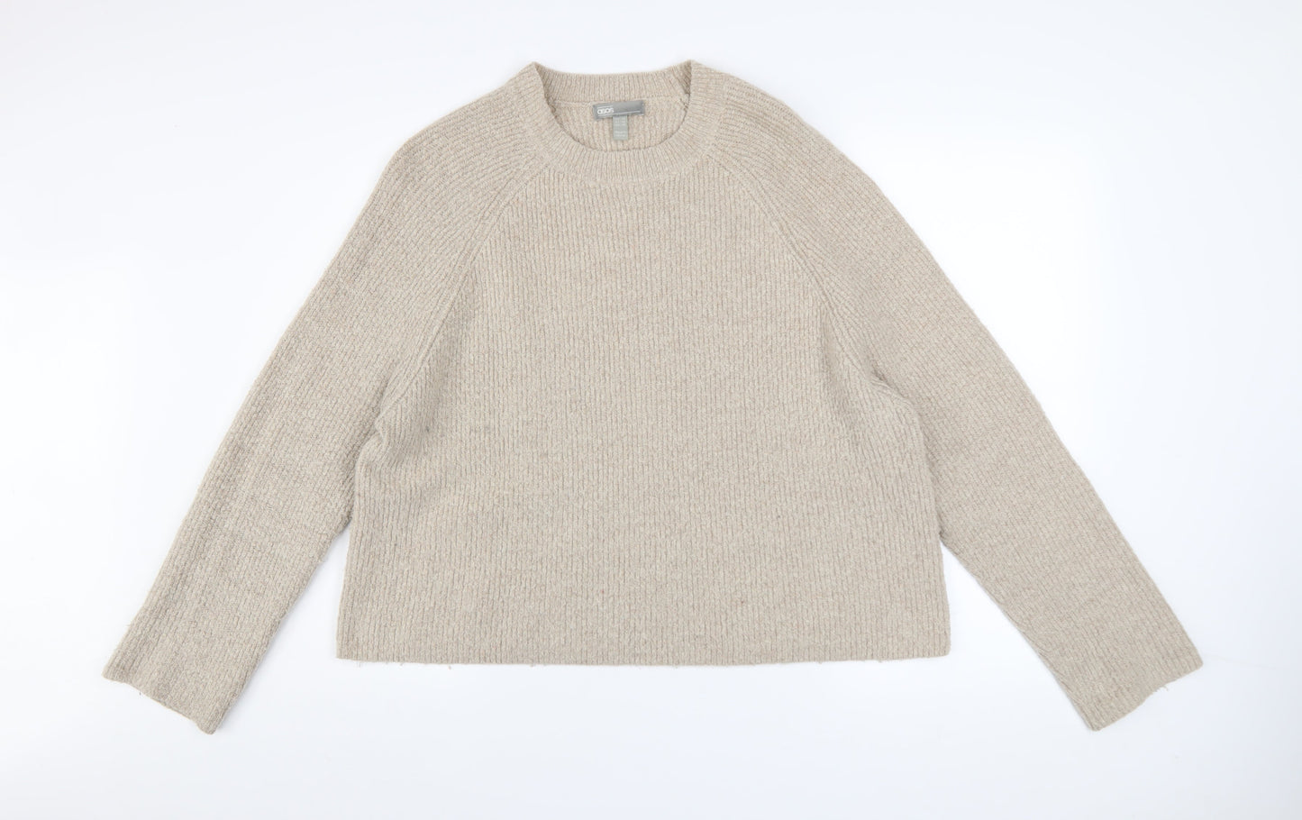 Womens UK Size 14 ASOS Beige Pullover Jumper