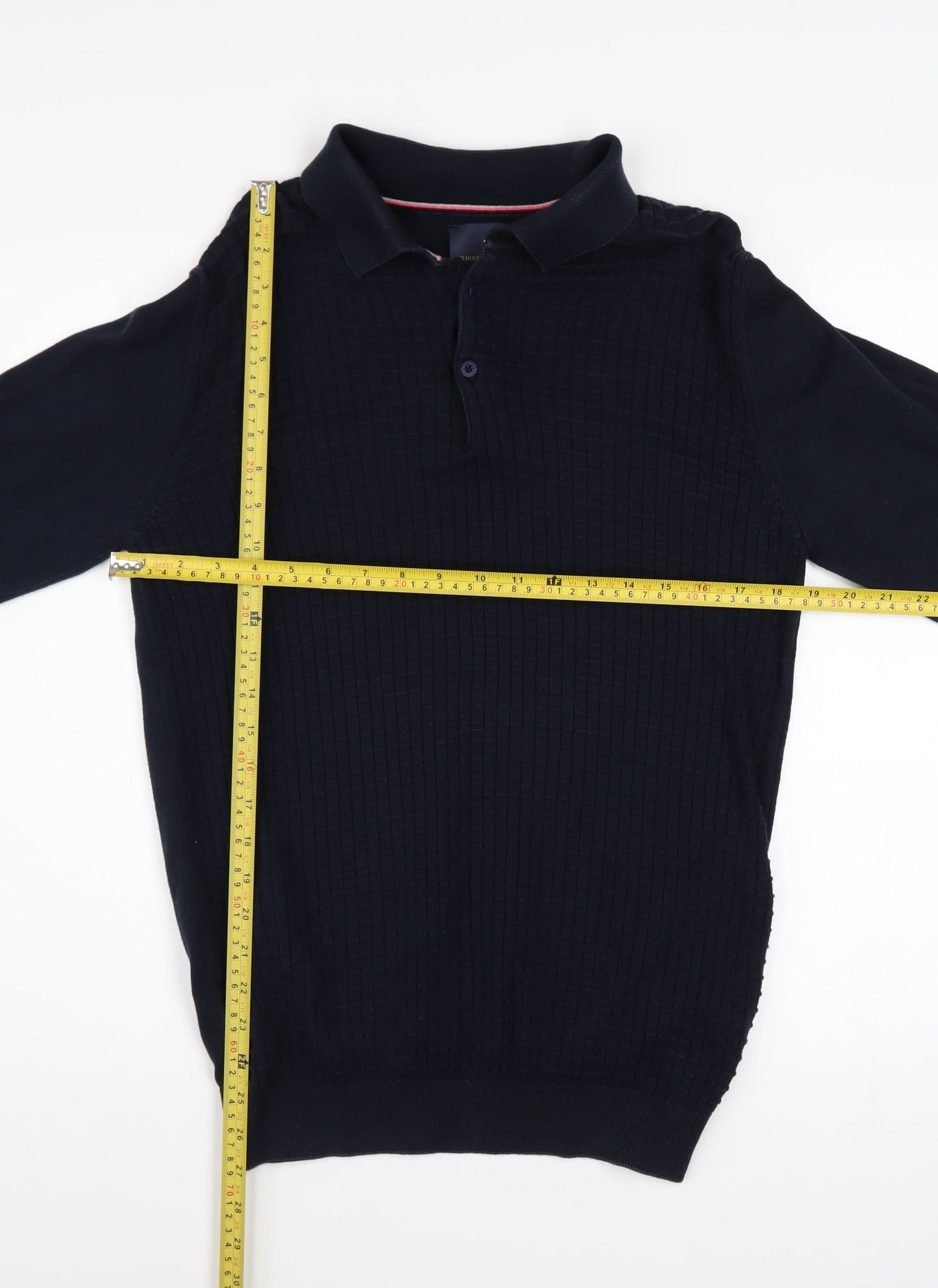 Mens UK Size L Guide London Blue Henley Jumper