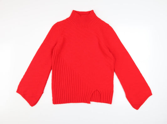 Womens UK Size 6 Topshop Red Pullover Jumper