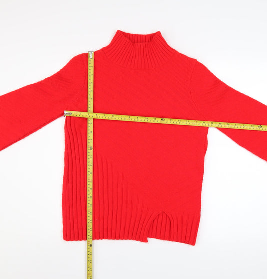 Womens UK Size 6 Topshop Red Pullover Jumper