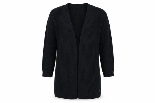Joules Women’s Black Long Sleeve Open Knit Cardigan Size 10