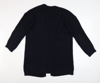 Joules Women’s Black Long Sleeve Open Knit Cardigan Size 10