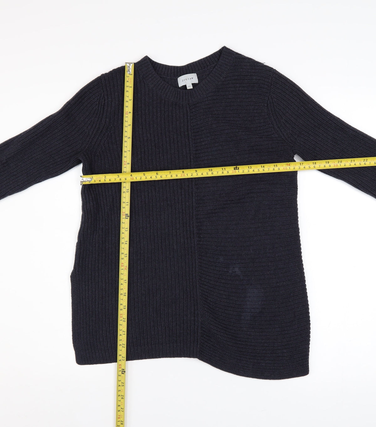 Womens UK Size XS Jigsaw Black Pullover Jumper
