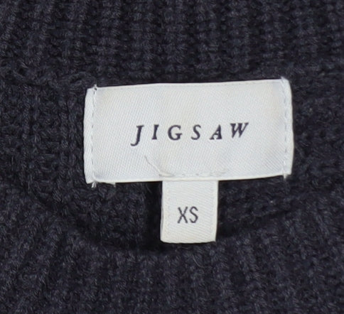 Womens UK Size XS Jigsaw Black Pullover Jumper