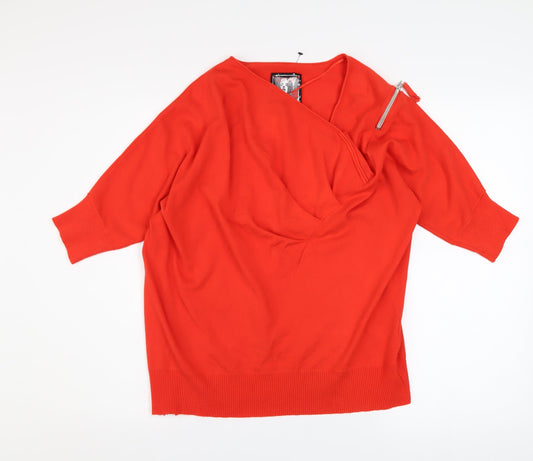 Womens UK Size 16 Apriori Red Pullover Jumper